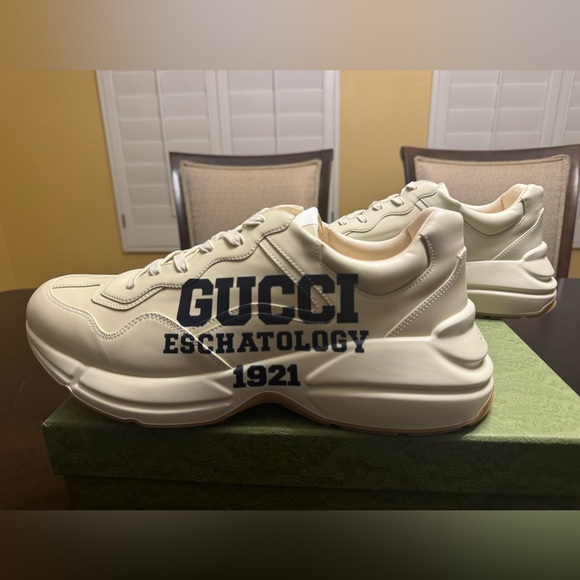 New Gucci Rhyton Logo Sneaker Shoes UK 13 / US 13.5 - Picture 2 of 16